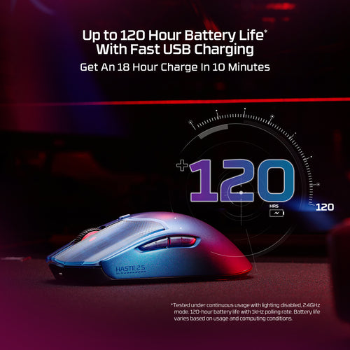HP 9B001AA - HYPERX PULSEFIRE HASTE 2 S NAVY WIRELESS GAMING MOUSE
