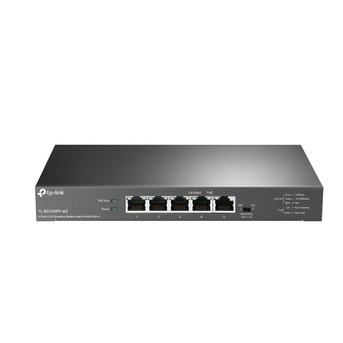 TP-Link TL-SG105PP-M2 - TP LINK 5-Port 2.5G Desktop Switch with 4-Port PoE++