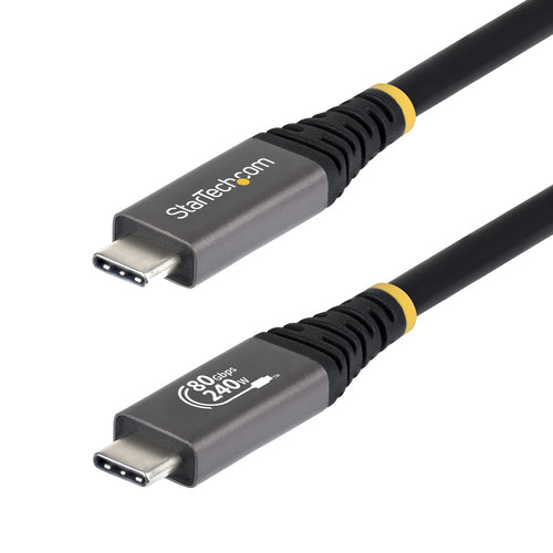 CC1M80GUSB4CABLE - STARTECH.COM 1M (3.3FT) USB4 CABLE, USB-IF CERTIFIED USB-C CORD, 80GBPS, LTW