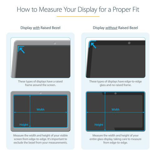 STARTECH.COM 15.6" 16:9 LAPTOP PRIVACY FILTER, ANTI-GLARE PRIVACY SCREEN FILTER 2 YR