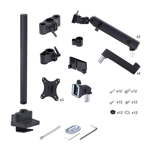 StarTech.com 3MP2AG-MONITOR-ARM - Dreifach Monitor Schreibtischhalterung 27 Zoll Bildschirme