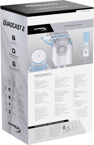 HP AN1D9AA - HYPERX QUADCAST 2 - USB MICROPHONE (GREY)