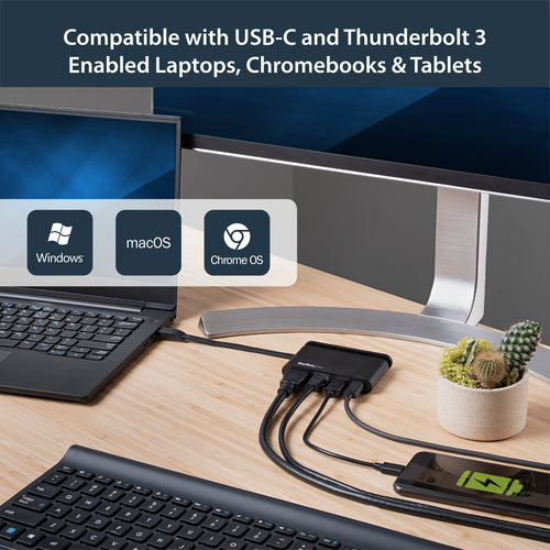 StarTech.com DKT30CHCPD - Multiport Adapter USB C - HDMI - 2x USB