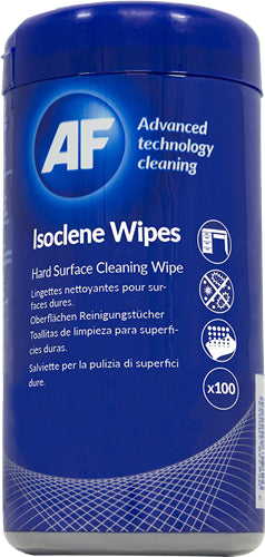 CL110 - AF Isoclene Anti-Bacterial Office Wipes Tub - 100