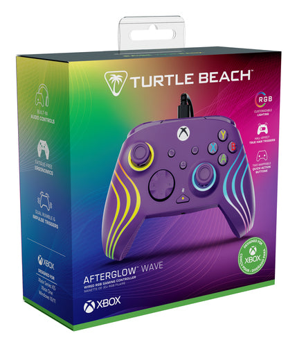 TBC-2002-45 - TURTLE BEACH AFTERGLOW WAVE WIRED CONTROLLER ? PURPLE XBX