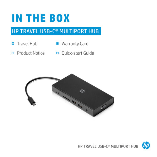 3PN48AA - HP Power Adapter AC 65W USB-C Output - C6 3-Pin AC Input - Slim Travel