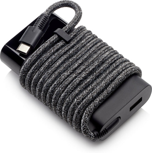 3PN48AA - HP Power Adapter AC 65W USB-C Output - C6 3-Pin AC Input - Slim Travel