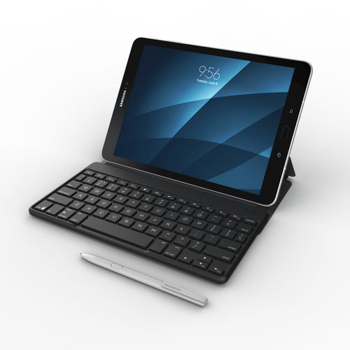 103202282 - Zagg Universal Keyboard 7 Color Backlit Fabric Stand Flex KB - Black English