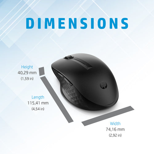 3B4Q5UT - HP 435 Multi-Device Bluetooth & WiFi Wireless Mouse