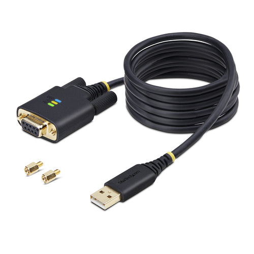 STARTECH.COM 6.6FT/2M USB TO NULL MODEM SERIAL ADAPTER CABLE, FTDI, RS232, 2 YR