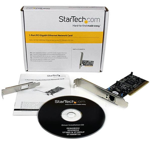 StarTech.com ST1000BT32 - 1 Port PCI Gigabit Ethernet Adapter Card