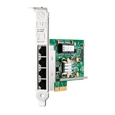 HPE Ethernet 1Gb 4-port 331T Adapter, Broadcom 5719, Low Profile and Full Height, 4x RJ-45,PCIex4, - BOX OPENED CONDITION
