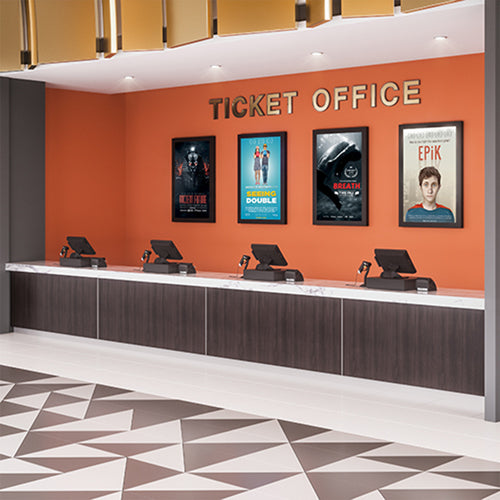 Chief LW65UWP - Impact On-Wall Kiosk  Portrait 65" White