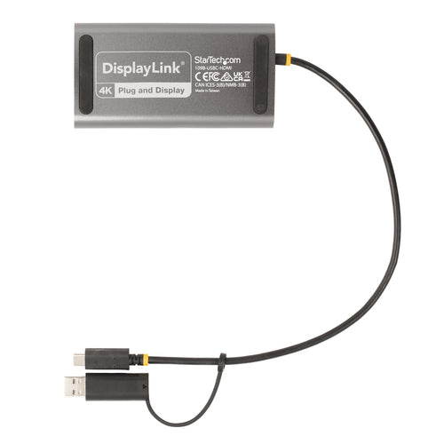 STARTECH.COM USB-A / USB-C TO DUAL-HDMI ADAPTER/CONVERTER, 4K 60HZ, 100W PD 3 YR