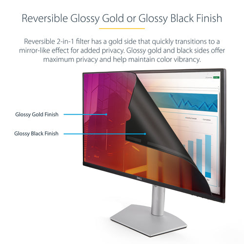 STARTECH.COM 24-INCH 16:9 GOLD MONITOR PRIVACY SCREEN, FILTER W/ENHANCED PRIVACY,SP,2 YR