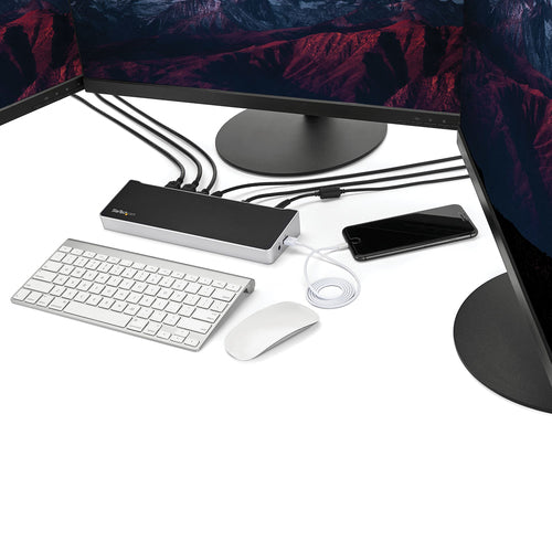 StarTech.com DK30CH2DEP - USB-C DOCK - TRIPLE 4K MONITOR - 100W PD