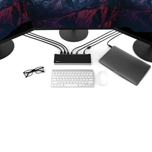 StarTech.com DK30CH2DEP - USB-C DOCK - TRIPLE 4K MONITOR - 100W PD