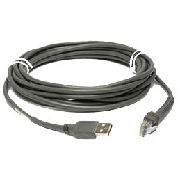 Zebra USB Scanner Cable - 4.6m for Motorola Scanners - Straight
