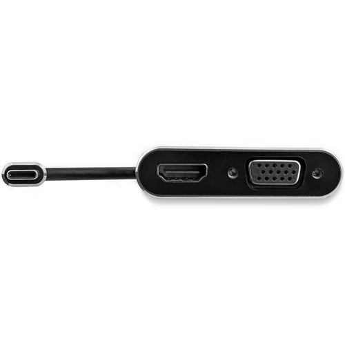 StarTech.com CDP2HDVGA - USB C to VGA and HDMI Adapter - Aluminum