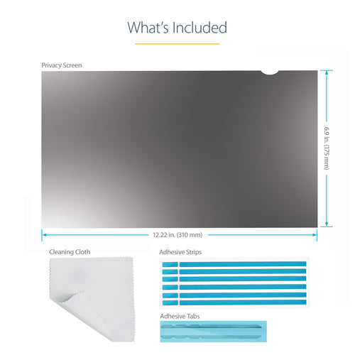STARTECH.COM 14IN LAPTOP PRIVACY SCREEN,ANTI-GLARE BLUE LIGHT FILTER,SP,MATTE/GLOSSY,TAA 2