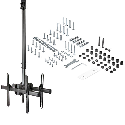 FPCEILBTB - STARTECH.COM DUAL TV CEILING MOUNT, HANGING 2 SCREEN VESA POLE MOUNT FOR 32