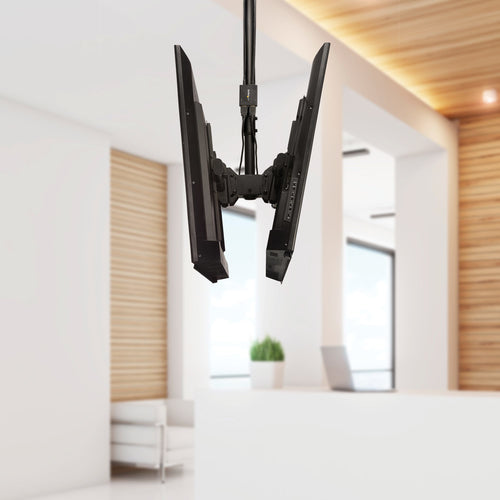 FPCEILBTB - STARTECH.COM DUAL TV CEILING MOUNT, HANGING 2 SCREEN VESA POLE MOUNT FOR 32