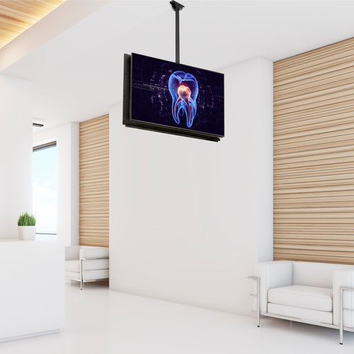 FPCEILBTB - STARTECH.COM DUAL TV CEILING MOUNT, HANGING 2 SCREEN VESA POLE MOUNT FOR 32