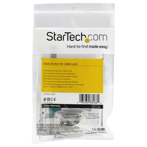 StarTech.com LTANCHOR - Anchor for Cable Lock - Steel