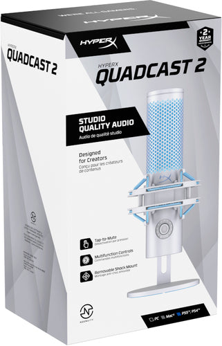 HP AN1D9AA - HYPERX QUADCAST 2 - USB MICROPHONE (GREY)