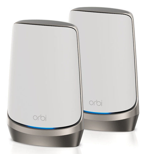 RBKE962-100APS - NETGEAR ORBI AX11000 QUAD-BAND MESH WIFI 6E SYSTEM WHITE- 2 PACK (RBKE962)
