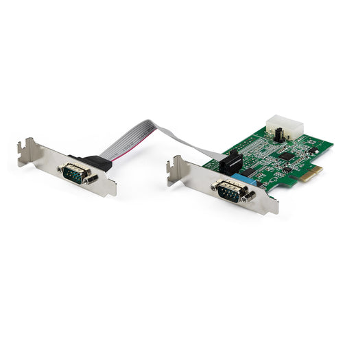 StarTech.com PEX2S953LP - 2Port PCIe RS232 Serial DB9 Adapter Card