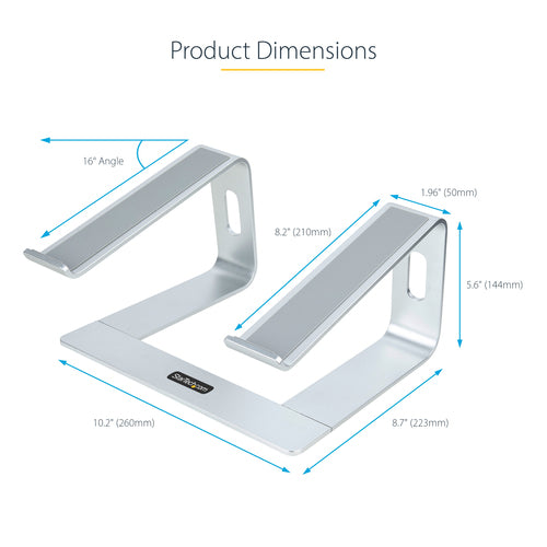 StarTech.com LAPTOP-STAND-SILVER - Laptop Stand for Desk - Stand for Laptop