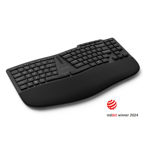 K75491US - KENSINGTON PRO FIT ERGONOMIC EQ TKL RECHARGEABLE WIRELESS KEYBORD, USB/BLUETOOTH, 3Y
