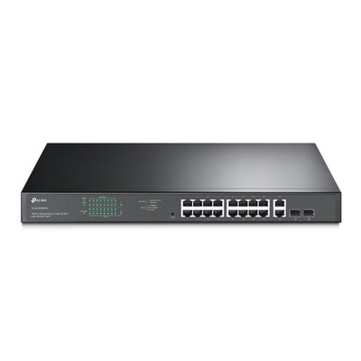 TL-SG1218MPE - TP-Link TL-SG1218MPE 16-Port Gigabit Easy Smart PoE+ Switch with 2 x SFP, 16-Port PoE+ (Max 192W), Rackmount Kit Included