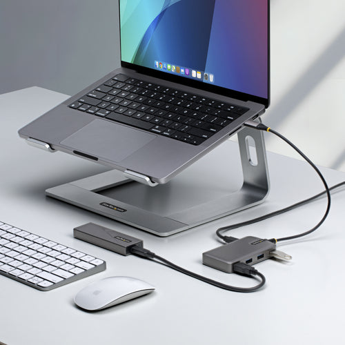 STARTECH.COM 4-PORT USB-C HUB, 5GBPS, BUS POWERED, PORTABLE USB TYPE-C HUB 2 YR