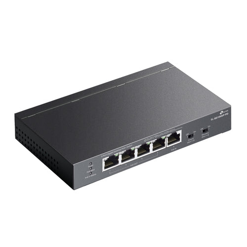 TP-Link TL-SG1005P-PD - TP Link 5-Port Gigabit Desktop PoE+ Switch with 1-Port PoE++ In and 4-Port PoE+Out