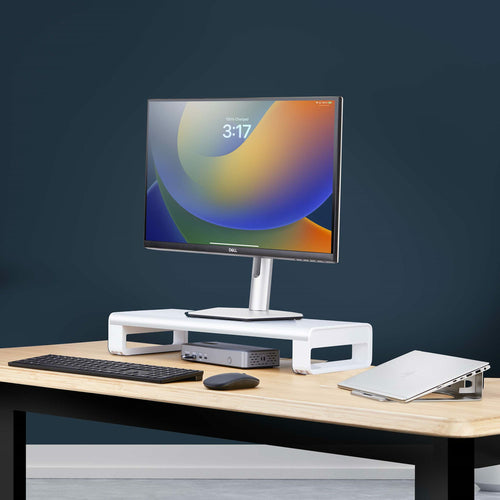 STARTECH.COM ERGONOMIC MONITOR RISER STAND, 15KG MAX, FIXED HEIGHT 3.5IN, 5 YR