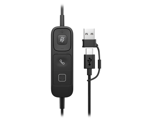 C01C6AA - HP Poly Mission 625 Stereo USB Wired Headset