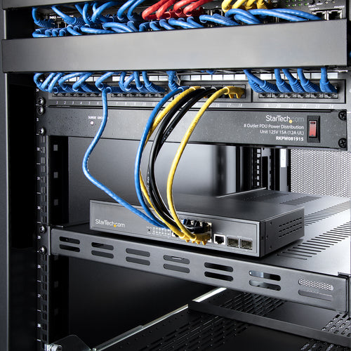 STARTECH.COM 1U 4-POST ADJUSTABLE VENTED SERVER RACK MOUNT SHELF LTW