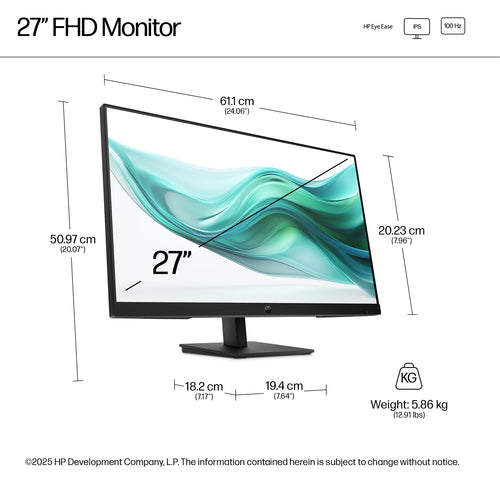 HP Series 3 Pro 327ph 27 inch FHD Monitor