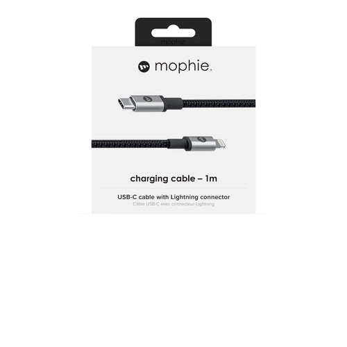 409903202 - Mophie USB-C to Lightning Cable (1m) ? Blk