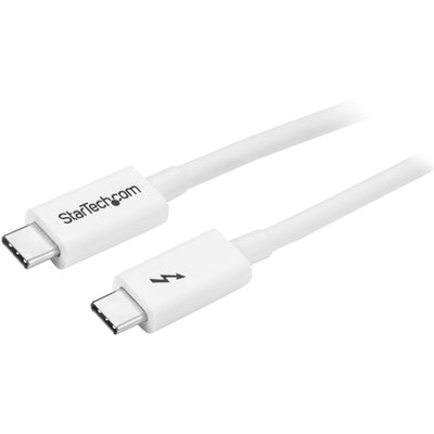 StarTech.com TBLT3MM1MW - 1m Thunderbolt 3 Cable 20Gbps - White