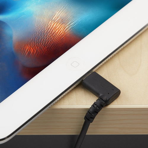StarTech.com RUSBLTMM2MBR - Cable - Black Angled Lightning to USB 2m