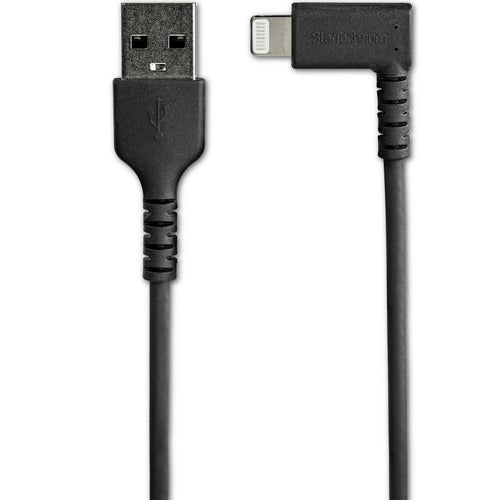 StarTech.com RUSBLTMM1MBR - Cable - Black Angled Lightning to USB 1m