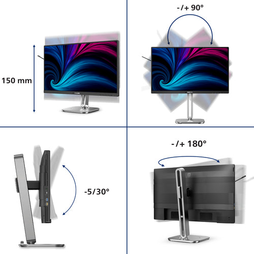 24B2U4301/75 - PHILIPS 24in B LINE USBC DOCK MONITOR