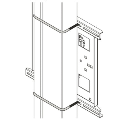 Chief FCAVCSU80 Square 8x6in U-Bolt Set