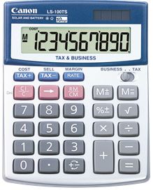 PBC101 - Canon LS100TS Solar & Battery 10 Digit Calculator