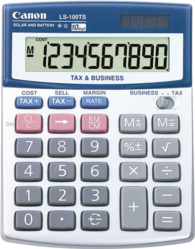 Canon LS100TS Solar & Battery 10 Digit Calculator PBC101
