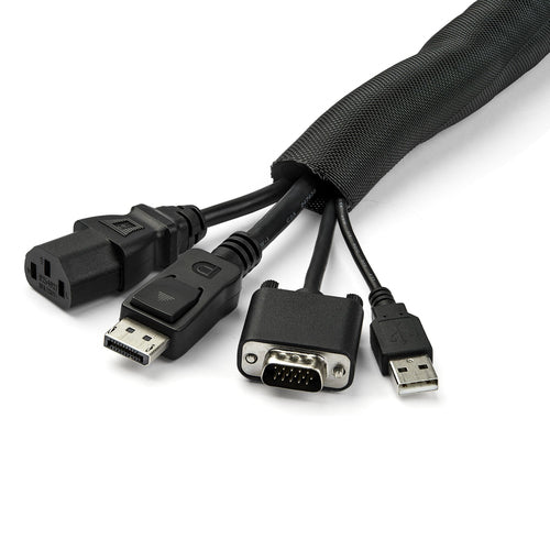 StarTech.com WKSTNCM2 - CABLE MANAGEMENT SLEEVE - 4.6 M / 15