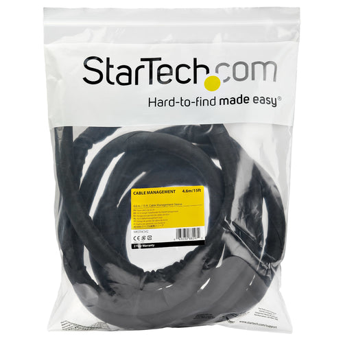 StarTech.com WKSTNCM2 - CABLE MANAGEMENT SLEEVE - 4.6 M / 15